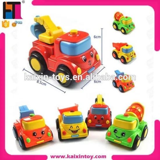 hot selling ABS material small plastic toy car with 4 styles