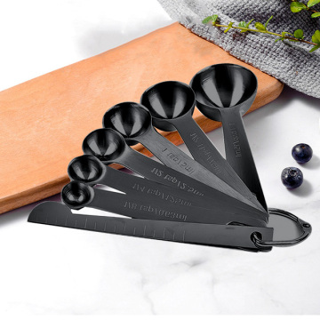 Factory Direct Stainless Steel Measuring Spoons Set with Scale for Coffee and Tea