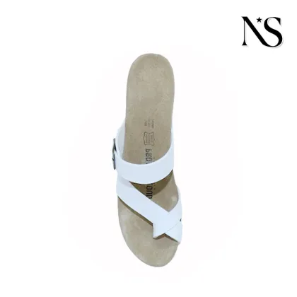 Elegant White Wedge Sandals for Women