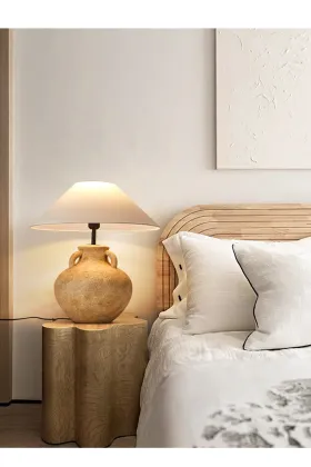 Chinese Retro Vintage Mushroom Table Lamp