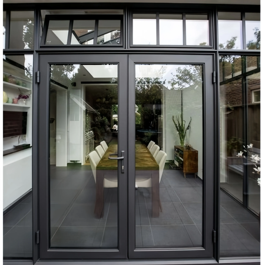 Aluminum casement doors