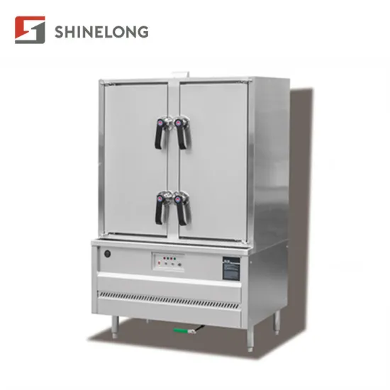 Butterfly Open Two Door Gas Rice Steamer Cabinet Machine