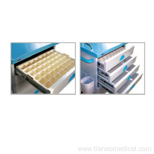 Hospital Steel 5-Layer Medicine Box Medicine Trolley