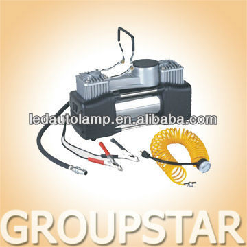 big heavy metal car air compressor with double cyclinder