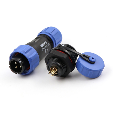 Connecteur d'aviation imperméable IP68 Boîte de jonction SP13 Pobite mâle circulaire mâle circulaire pour Weipu