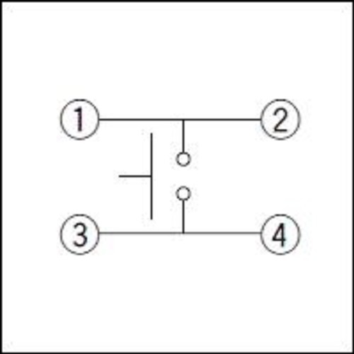 Interruttore a montaggio superficiale sottile quadrato da 5,2 mm