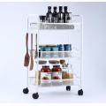 3-Tier Rolling Cart Storage with Lockable Wheels