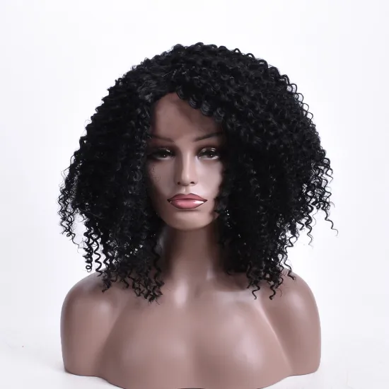 Aishili wholesale yaki spring passion twist afro curly hd 613 lace front synthetic wigs for black women