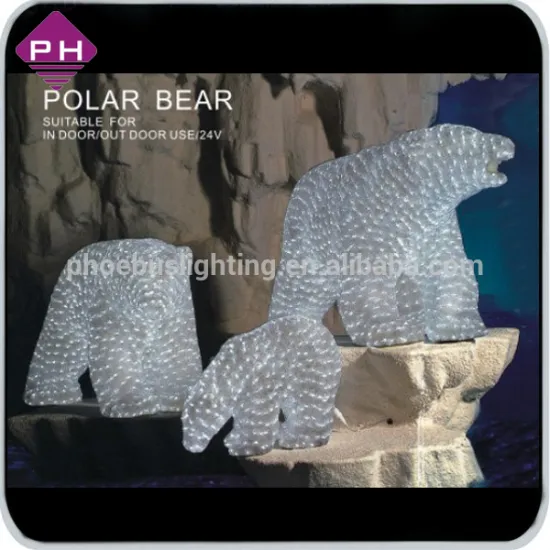 Christmas light home decorative sitting bear decoration lights Led moon light ball