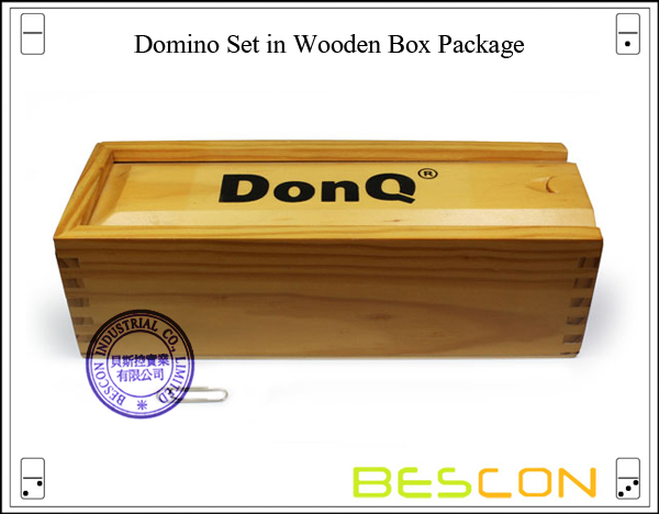 Domino Set in Wooden Box Package