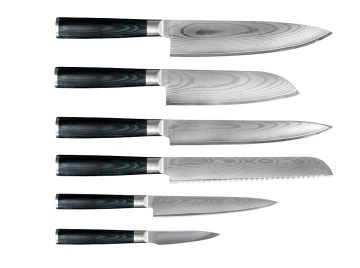 Japanese Damascus Steel Knife 5pcs Knife Set