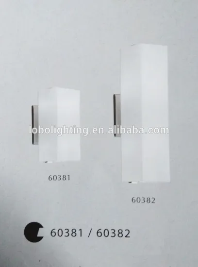 wall sconce with opal square shaped glass shade/square lampshade wall lamp/sconce led modern