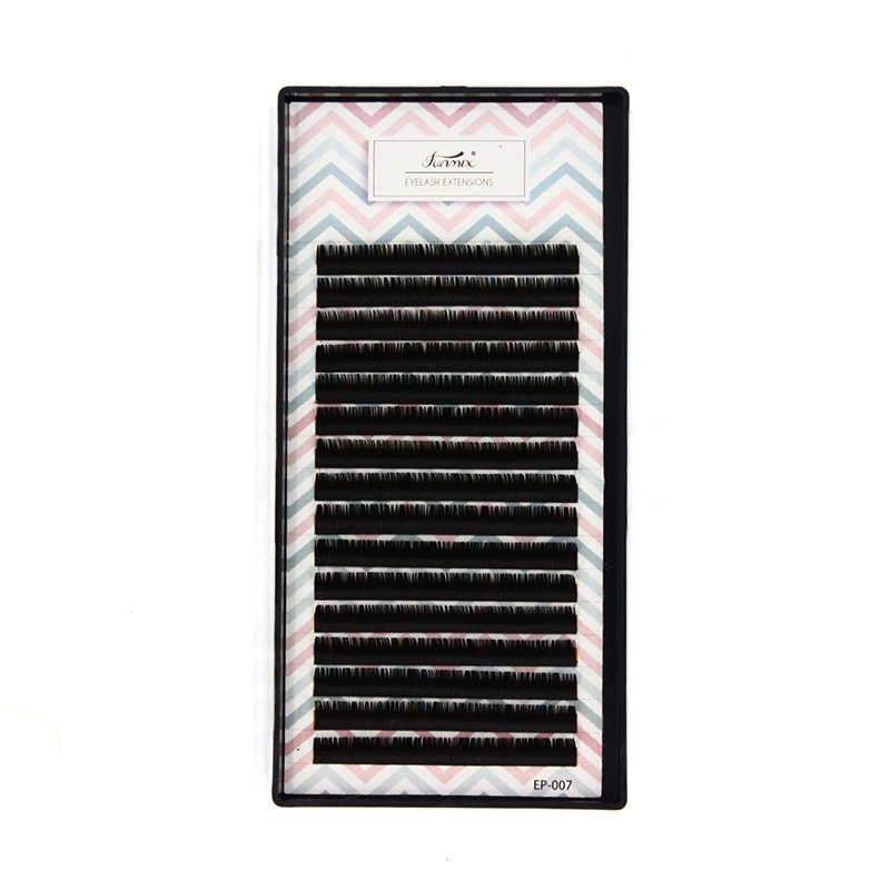 16 lines black false eyelashes extension matte