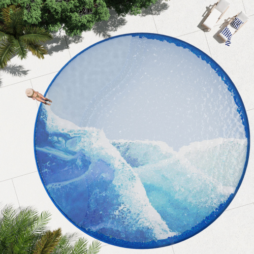 Glass Mosaic Swimming Pool Tile 8x8 Design