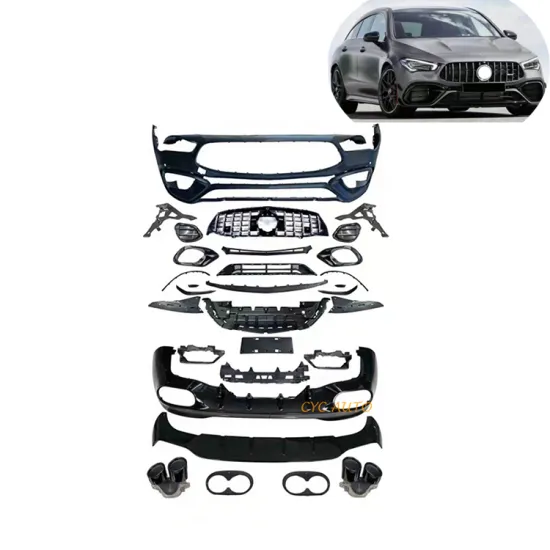 GLA45 Body Kit for Mercedes Benz CLA Class W118 2019" 

However, considering the specific parts mentioned in the description, a more accurate title might be:

"Front Bumper Grille and Rear Diffuser Body Kit Parts for Mercedes-Benz CLA Class W118 2019