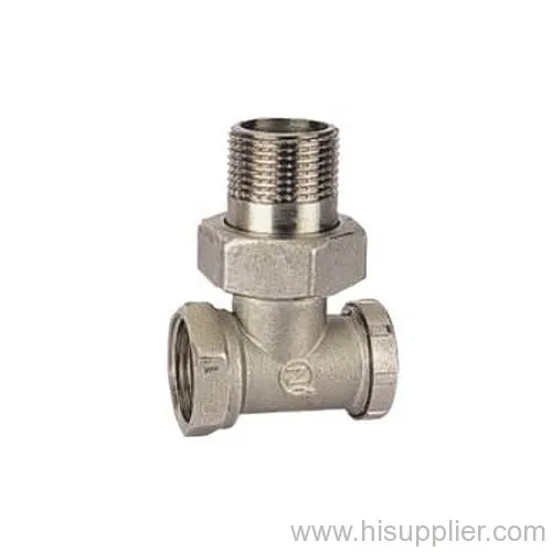3/8''-3/4'' Brass Angle Radiator Valve,ni Plating 