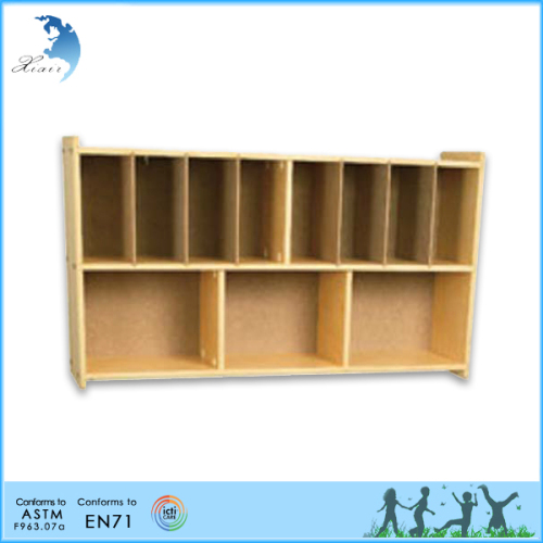 Preschool Wooden Educational Montessori Material EN71 Furniture Overhead Diaper Storage