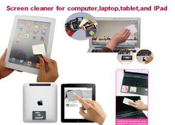 Logo Printing And Touch Screen Ipad Screen Cleaner, Microfiber Sticky Mobile Phone Screen Cleaners