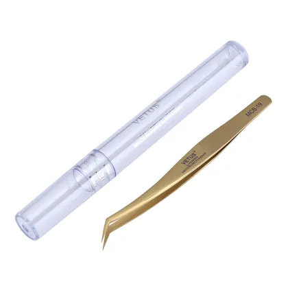 Stainless Steel Original VETUS Tweezers Pincet Pinzas VETUS MCS-19 Precision Tweezers For Electronic Mobile Phone Repair Tools
