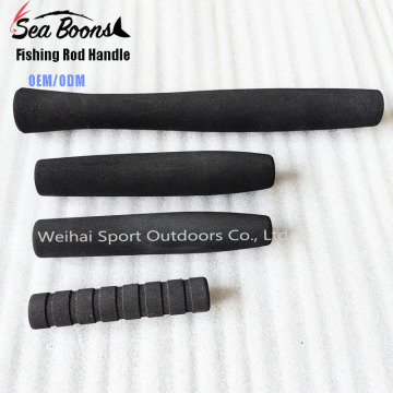 Customized OEM/ODM Rod Handle with Split Rubber Cork Grip for Solid Fishing Rods