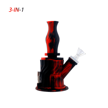 3-IN-1 Silicone smoking Water Pipe