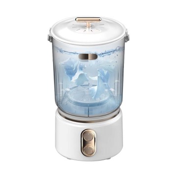 Semi-Automatic Washing Machine with 2kg Capacity and Separate Buckets for Home Use, Including Spin Dryer