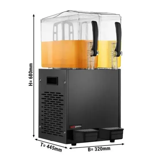 Commercial 2 Tanks Electrical Drink Cold Beverage Machine Fruit Juice Dispenser