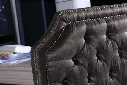 Button Tufted King Bedroom Furniture Headboard