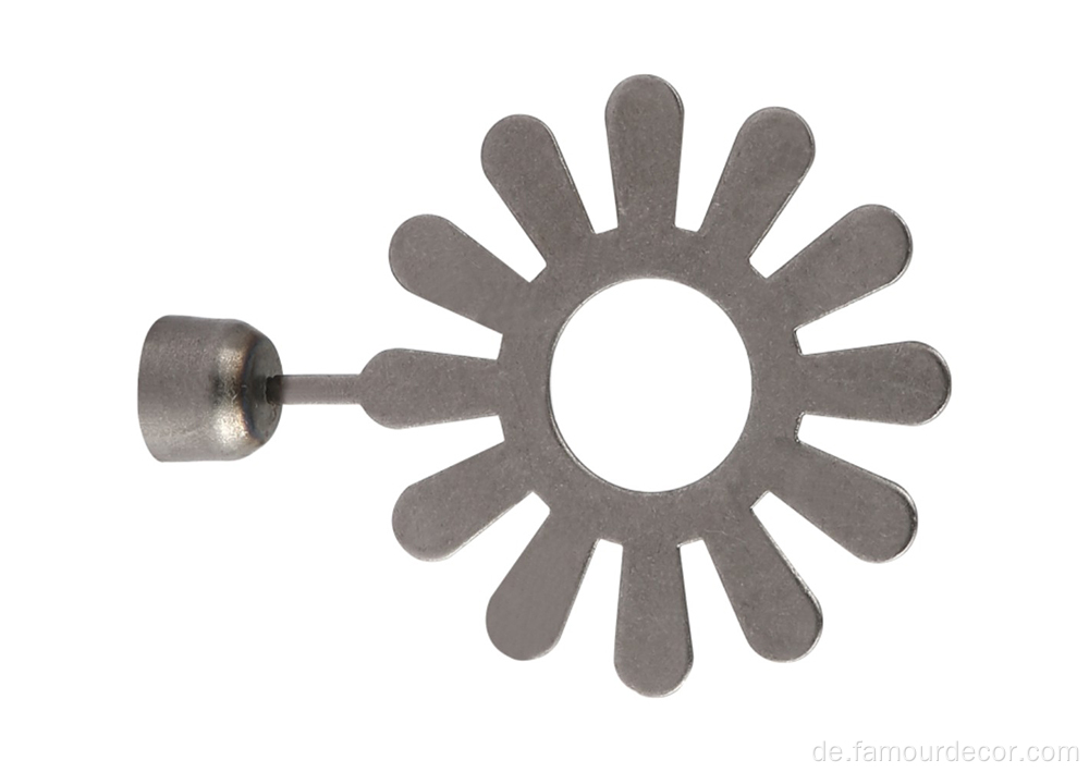Schmiedeeisen Sonnenblumenkopf Vorhangstab Großhandel