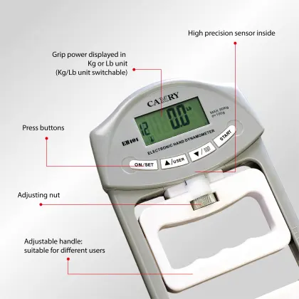 Electronic Digital Hand Dynamometer Grip Strengthener