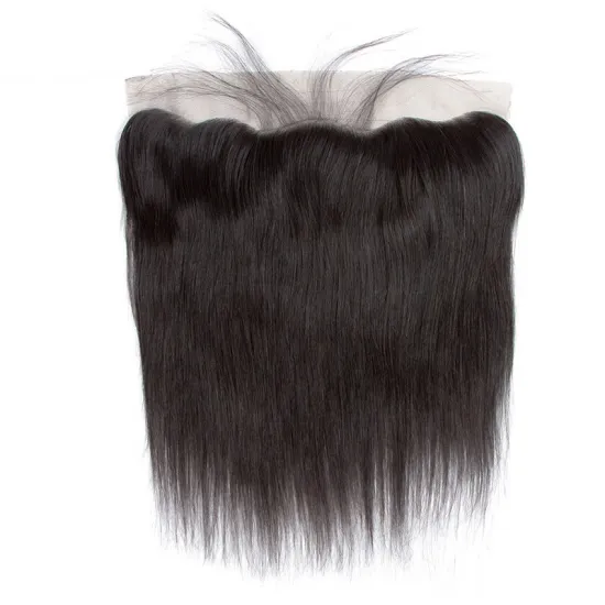 Straight virgin hair for women 13x4 frontal lace closure Transparent Swiss Lace Frontal,Super Thin HD Lace Frontal