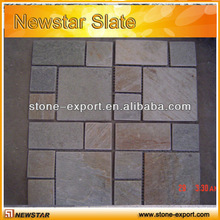 Slate mosaic medallion