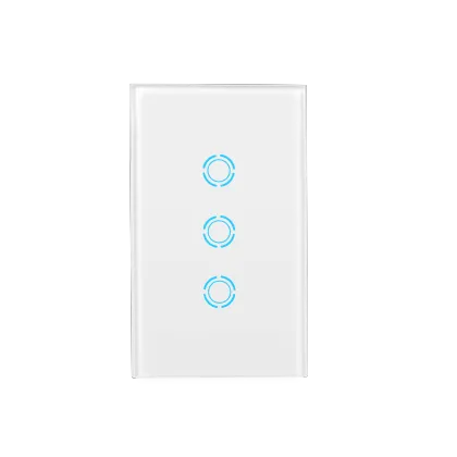 Chaoran Smart Switch Google Home Wireless Touch Screen US Standard Smart Switches