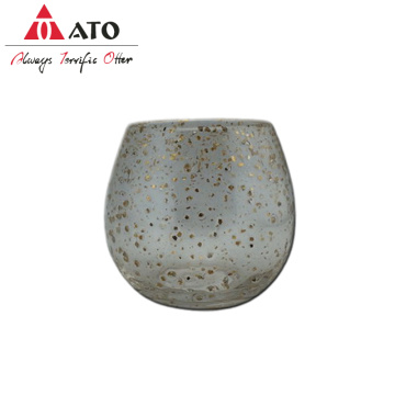 Egg Shaped Juice Water Pattern drinking Glass Cup