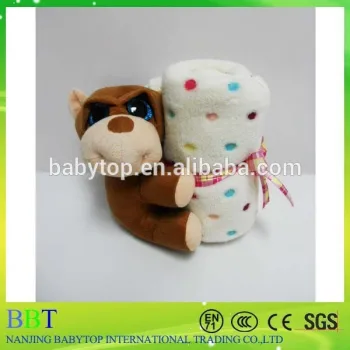 plush monkey blanket big shining eyes animal blanket