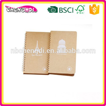 Super style cheap price Fashion kraft notebook soft cover plain notebook