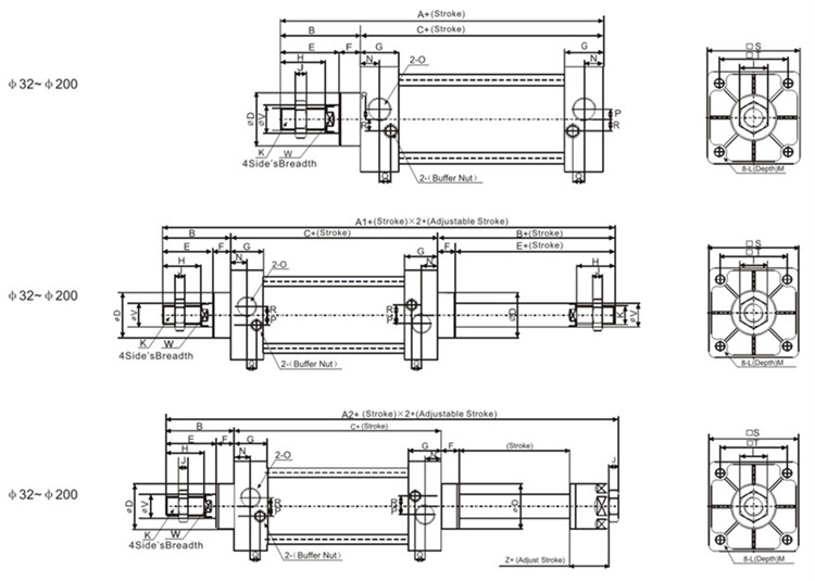 SC Series Standard Pneumatic Cylinder details