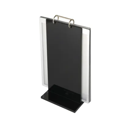 Transparent Acrylic Page-Turning Desktop Calendar Stand