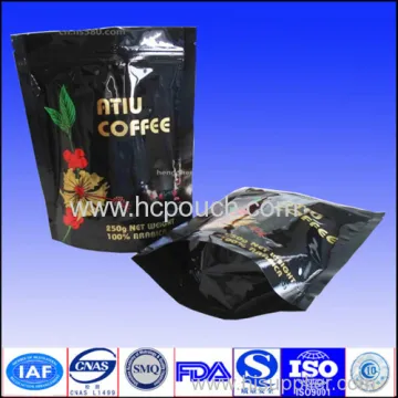 Zip Lock Black Aluminum Foil Pouch 