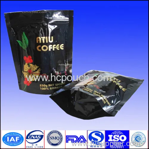 Zip Lock Black Aluminum Foil Pouch 
