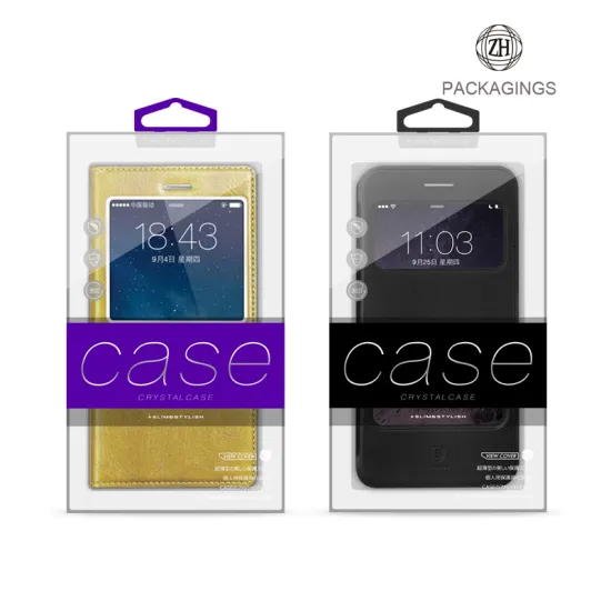Customized plastic cell phone case box