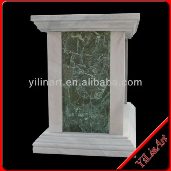 Hand Carved Stone Granite Square Marble Pedestal (YL-L129)