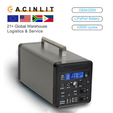 Portable Solar Generator Power Station with 220V Inverter and High Capacity Battery for Camping
