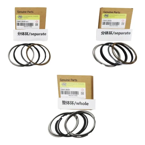 Wholesale Piston Rings for Hyundai Models: H100, Santa Fe, Elentra, Sonata, Accent, Tucson, Kia Carnival