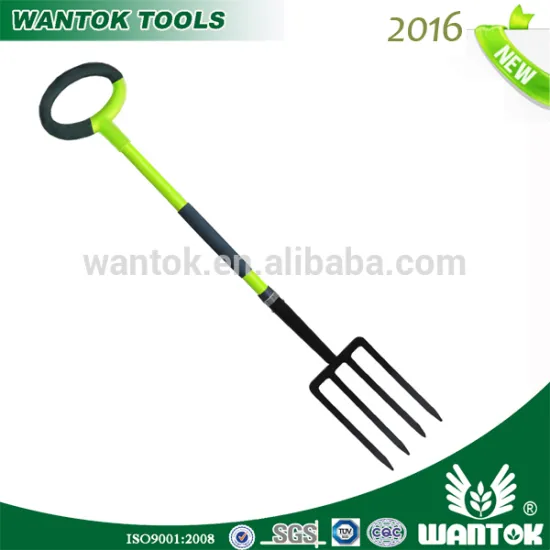 4-Tine Forged Heavy-Pattern Spading Fork with fiberglass handle