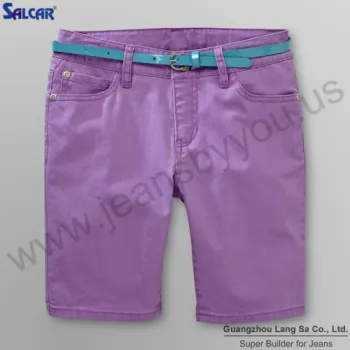 Lady Holiday Relaxed Beach Shorts Colored Short Denim Pants