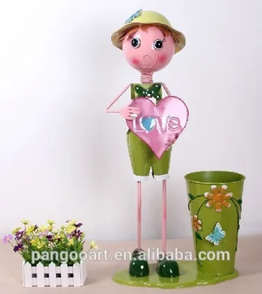 Metal Crafts Home Decoration Floral barrel