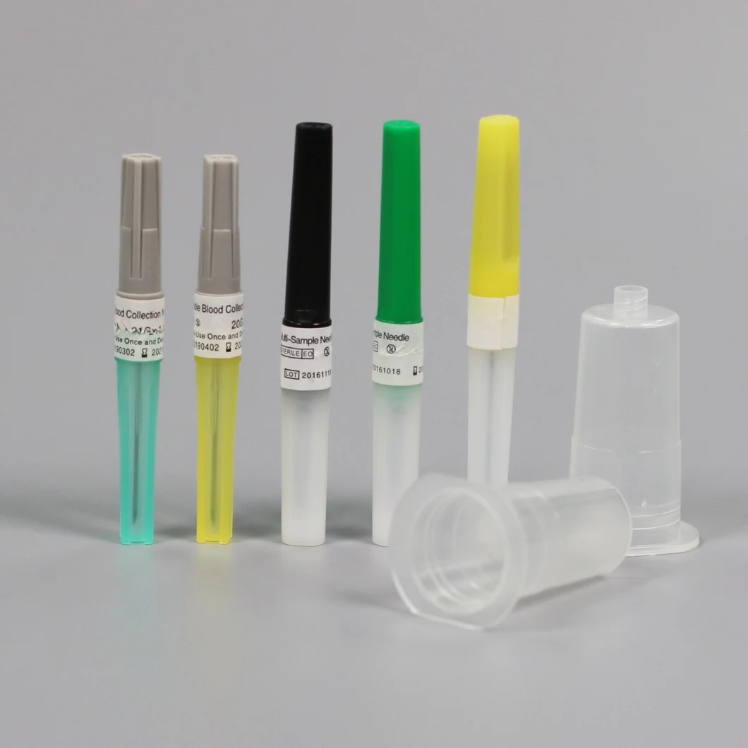 Медицинская одноразовая пластиковая ручка типа вакуумная трубка иглы для сбора крови с маркировкой CE