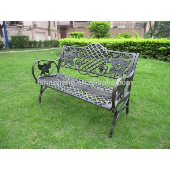 French Style Cast Aluminum Garden Bench Chair