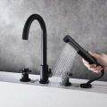 Vollkupfer Split Badewanne Wasserhahn Vier-teiliger Set